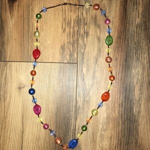 Multicolored long necklace